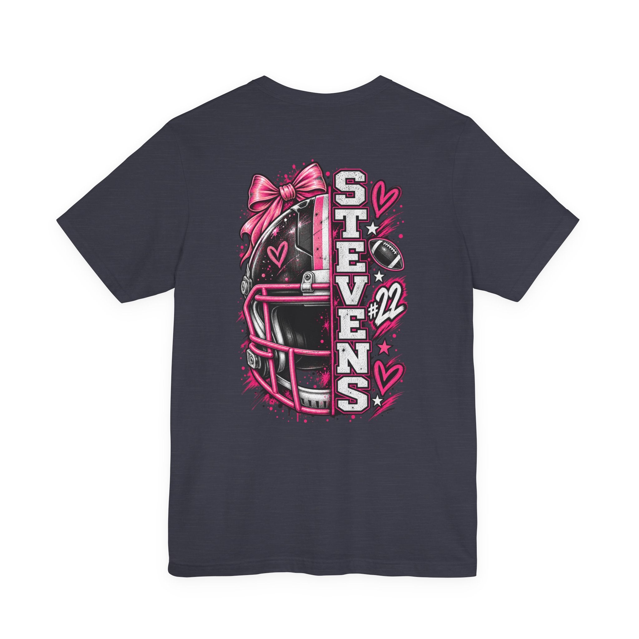 Football Mom Personalized Shirt Custom Player Name Number Helmet Game Day Tee