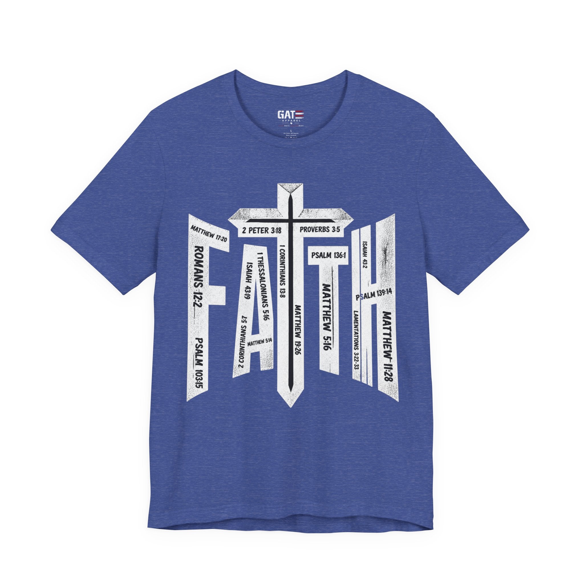 Faith Cross T-Shirt – Bible Verse Reference Graphic Tee