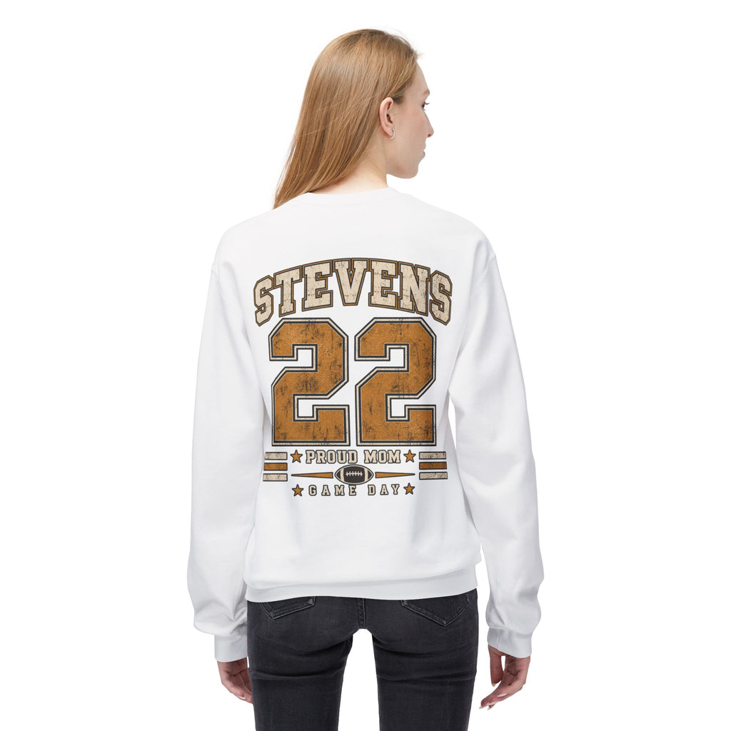 Personalized Football Mom Crewneck Sweatshirt | Custom Player Name & Number