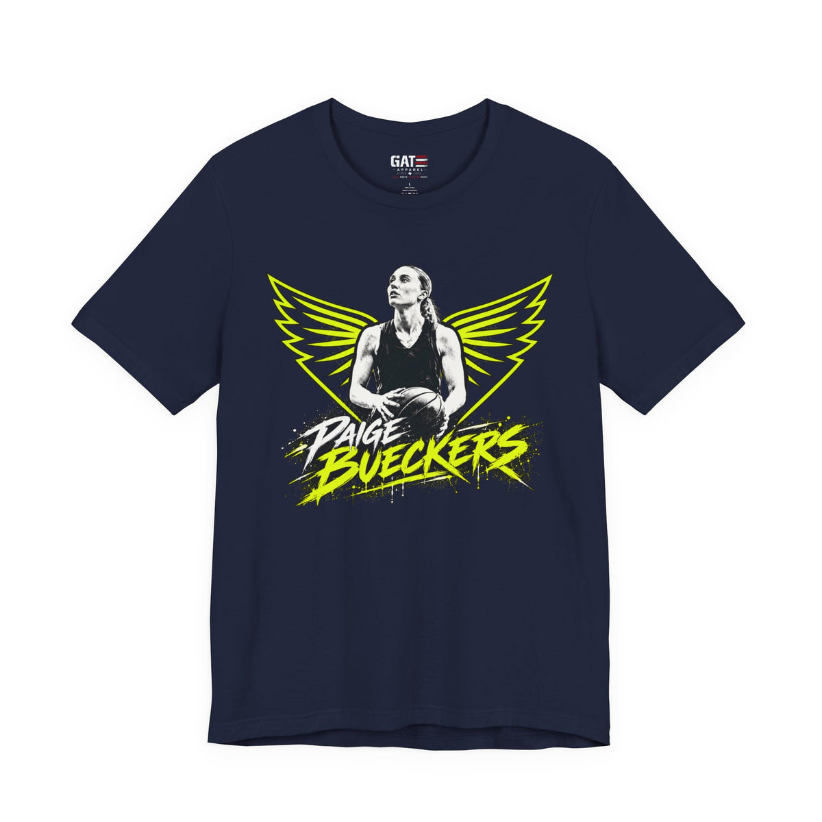Women's basketball fan T-shirt mockup