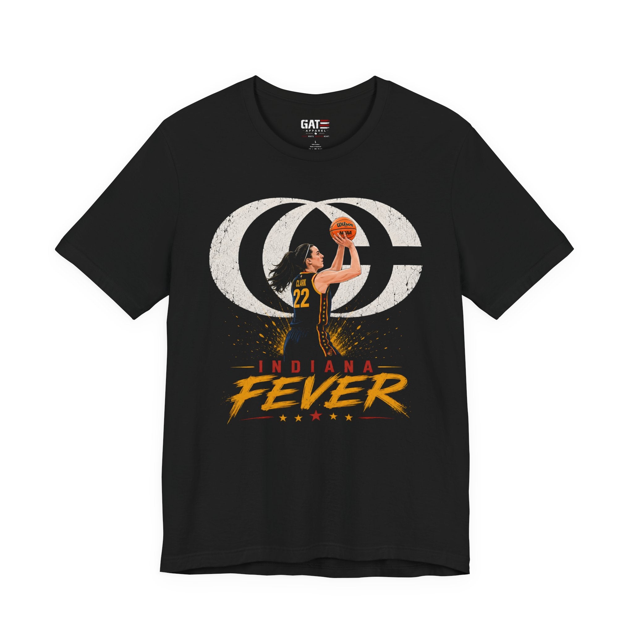 Caitlin Clark Basketball Tee|CC Monigram|Indiana #22 Shooter Graphic T-Shirt