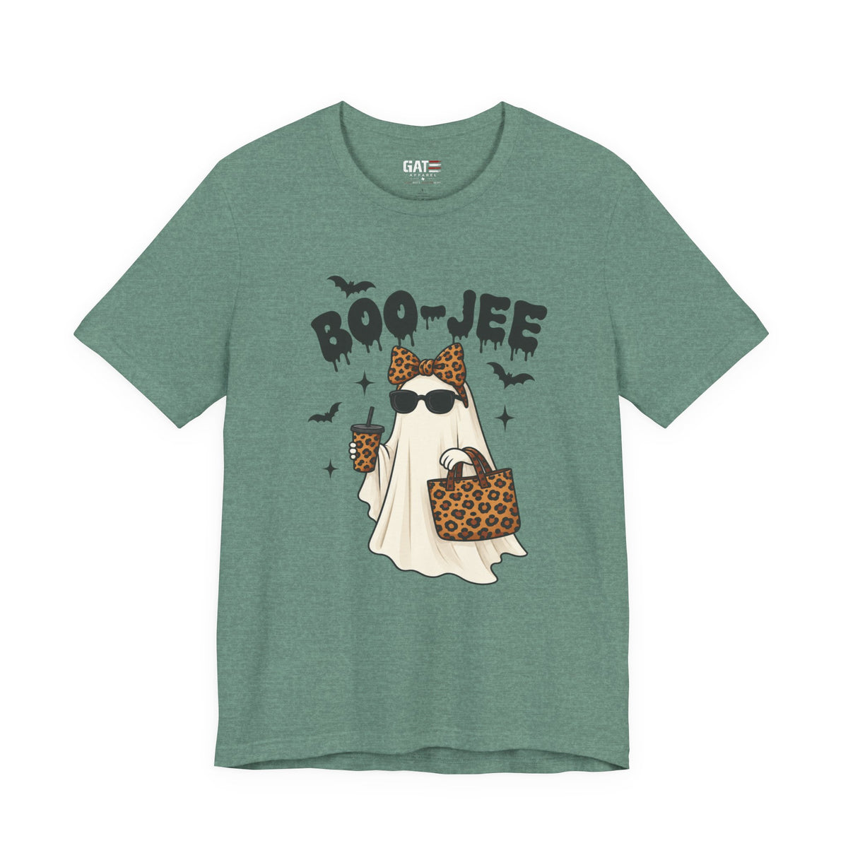 Boo-jee Ghost Shirt | Leopard Halloween Graphic Tee