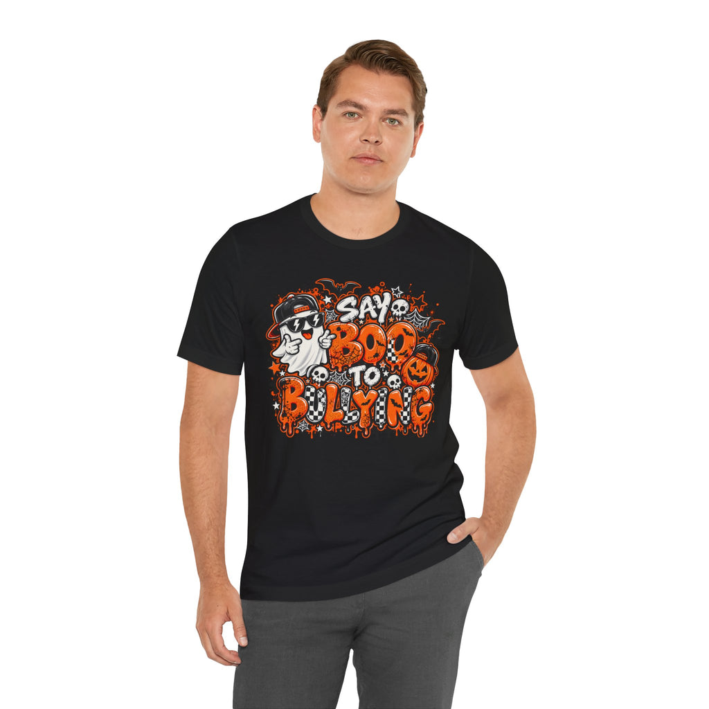 Anti-Bullying Teacher Shirt – Say Boo to Bullying Halloween Tee – product photo