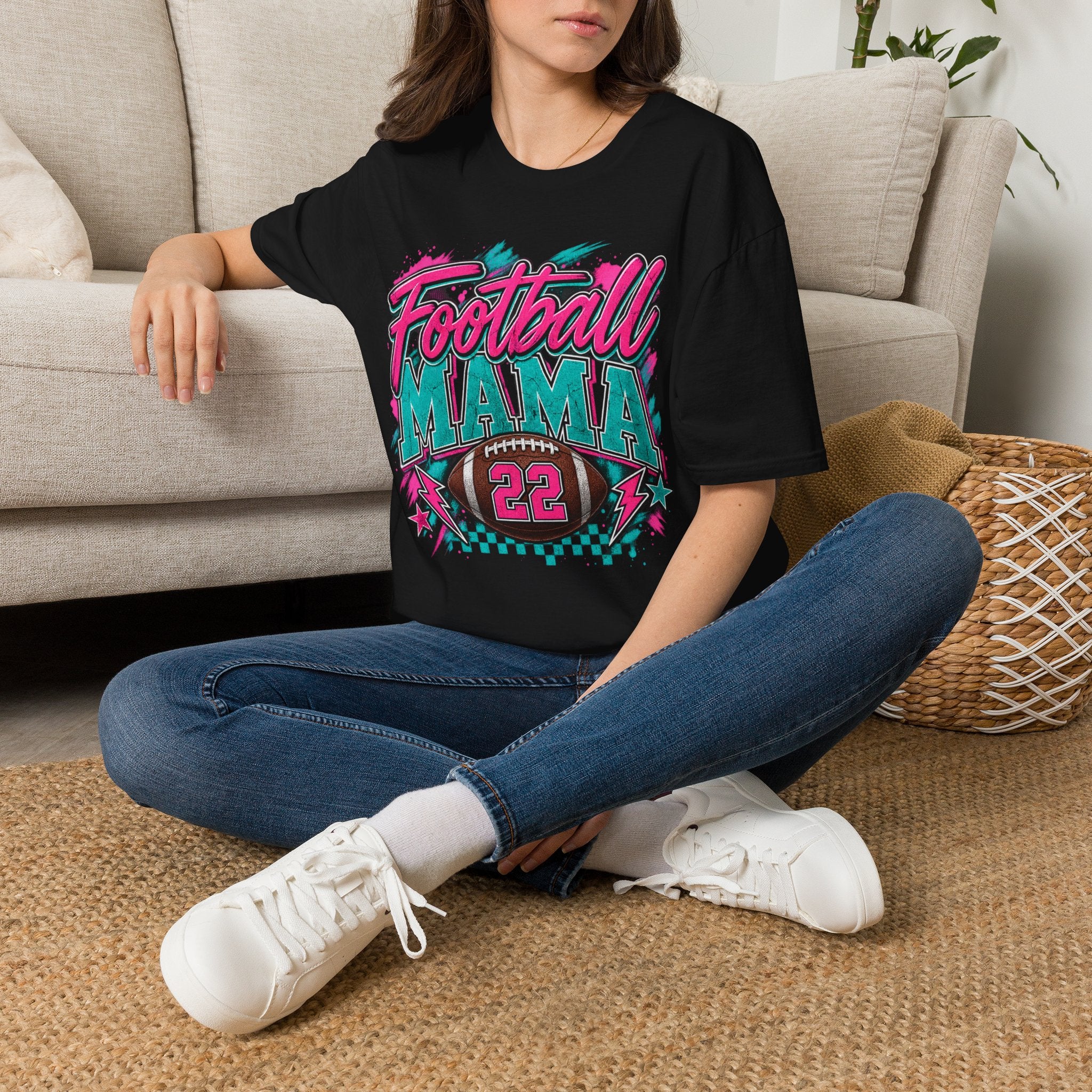 Football Mom Personalized Shirt Custom Player Name Number Game Day Tee