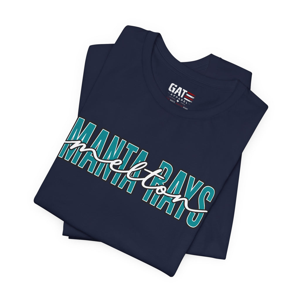 Melton Elementary Script Tee Teal