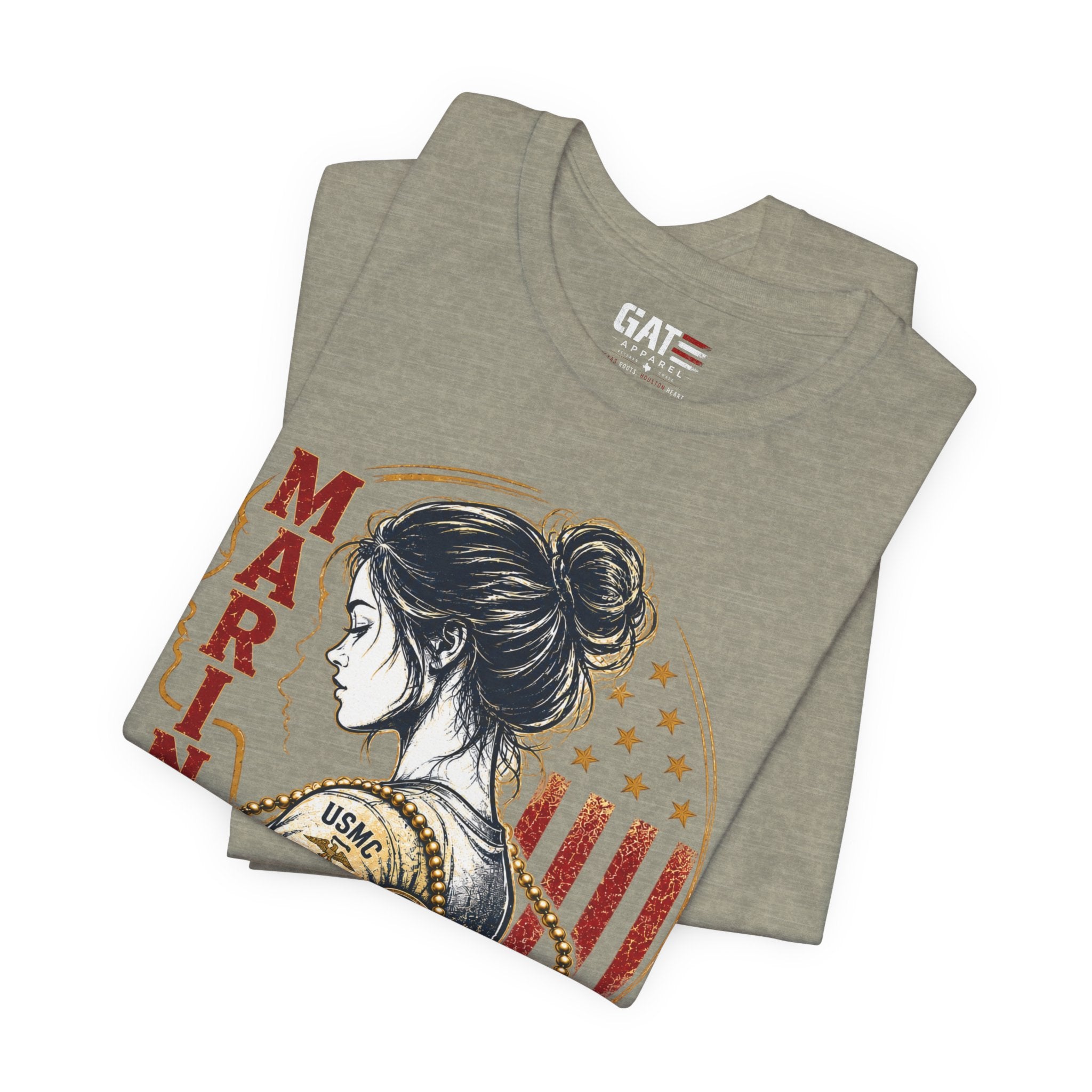 Female Marine Vet T‑Shirt – "Once a Marine, Always a Marine" Patriotic Female Veteran Tee
