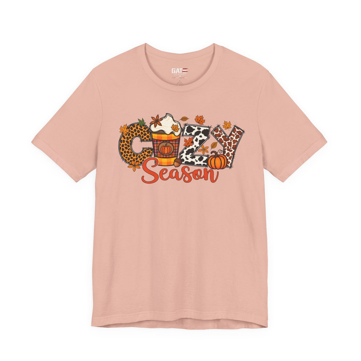 Cozy Season Fall Winter Coffee Shirt - product mockup view 6