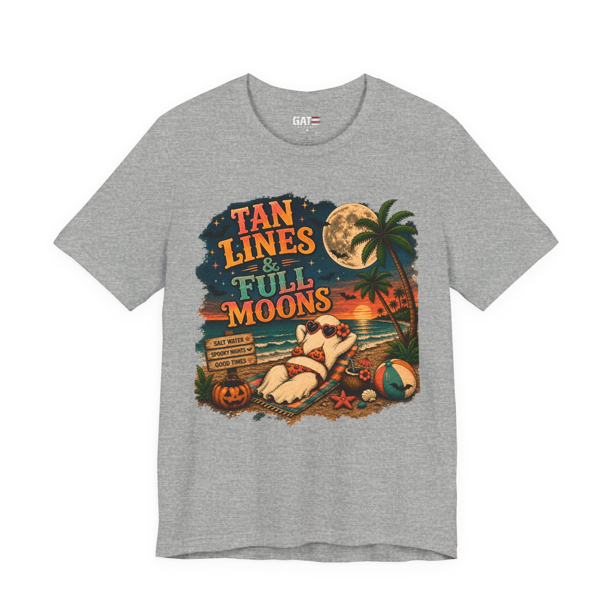 Summerween Shirt, Spooky Beach Shirt, Ghost Beach Tee, Halloween Beach Shirt, Coastal Halloween Tee, Tropical Ghost Shirt
