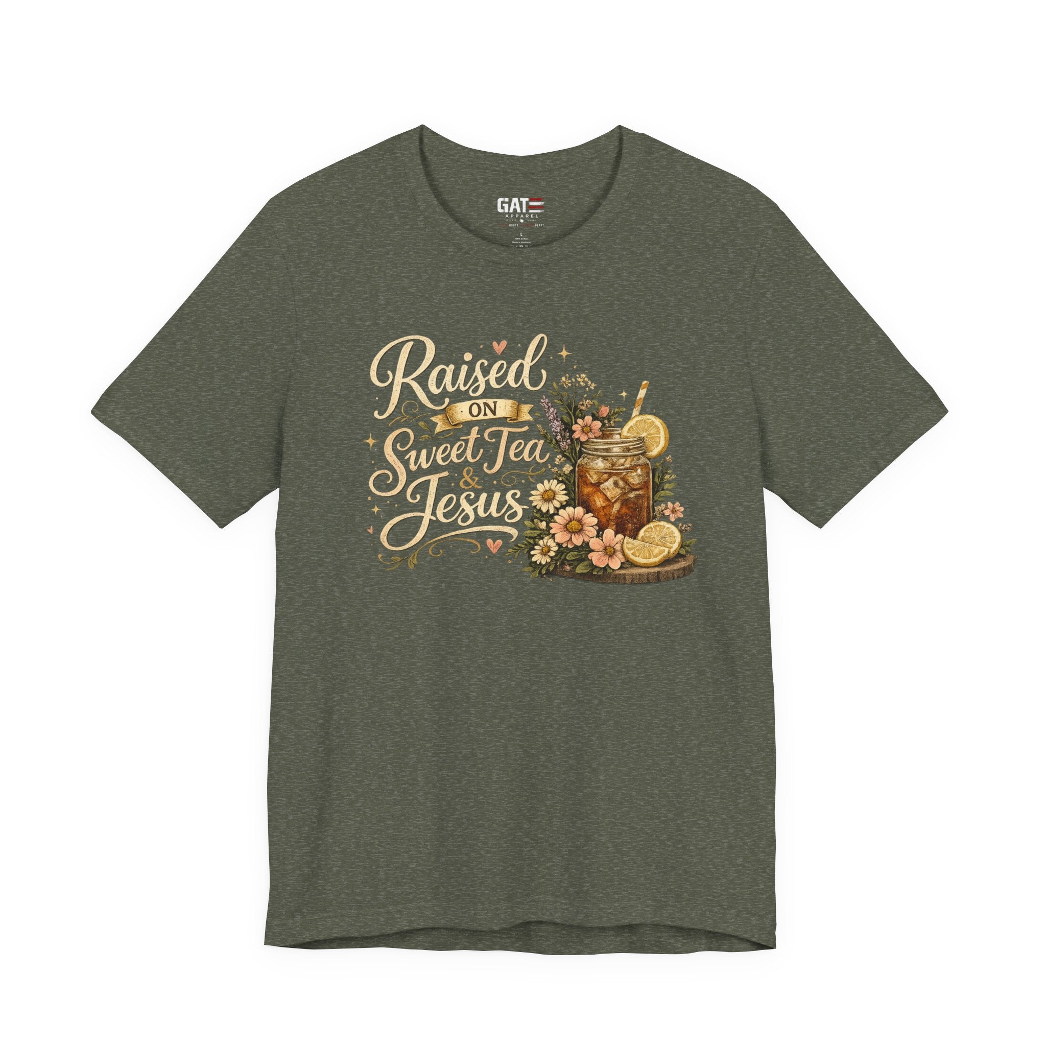 Southern Faith Shirt for Women, Christian Country Graphic Tee, Floral Mason Jar Design, Religious Gift, Southern Girl Apparel