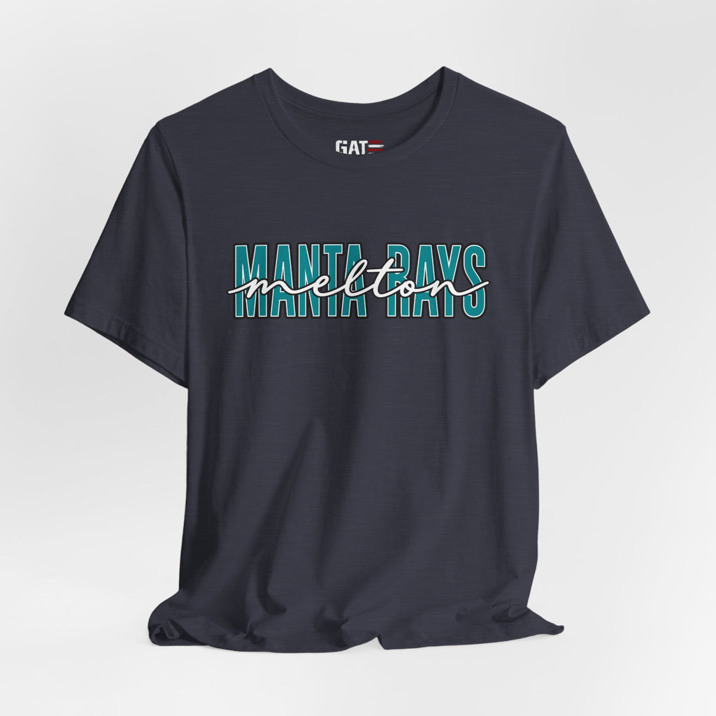 Melton Elementary Script Tee Teal