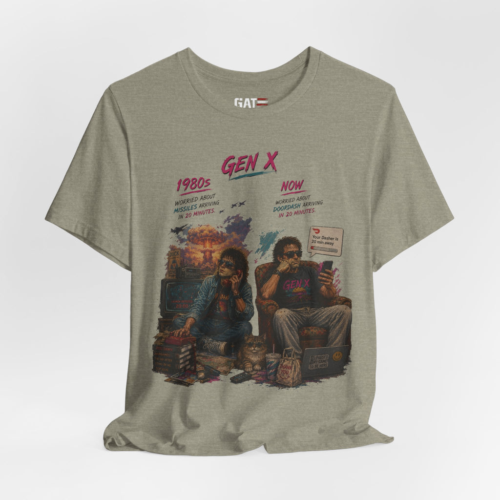 Gen X Retro Movie Night T-Shirt — Vintage 80s Pop Culture Tee