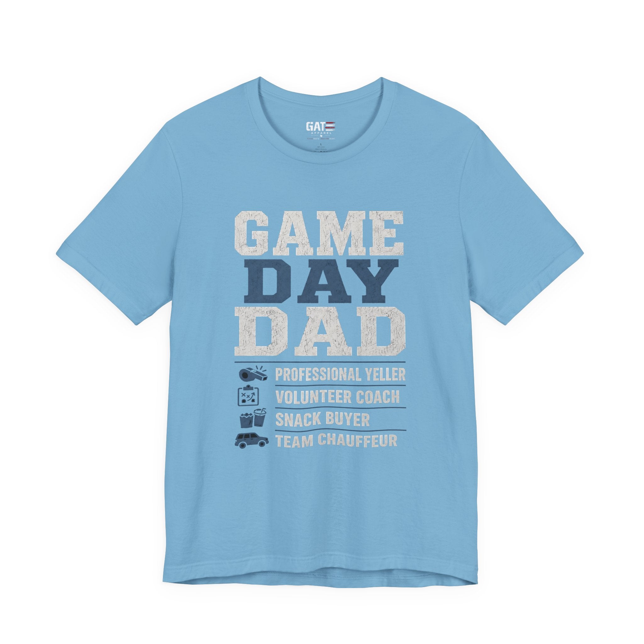 Game Day Dad Shirt, Father's Day Gift for Dad, Football Dad Tee, Baseball Dad Shirt, Team Chauffeur Coach Dad Tee