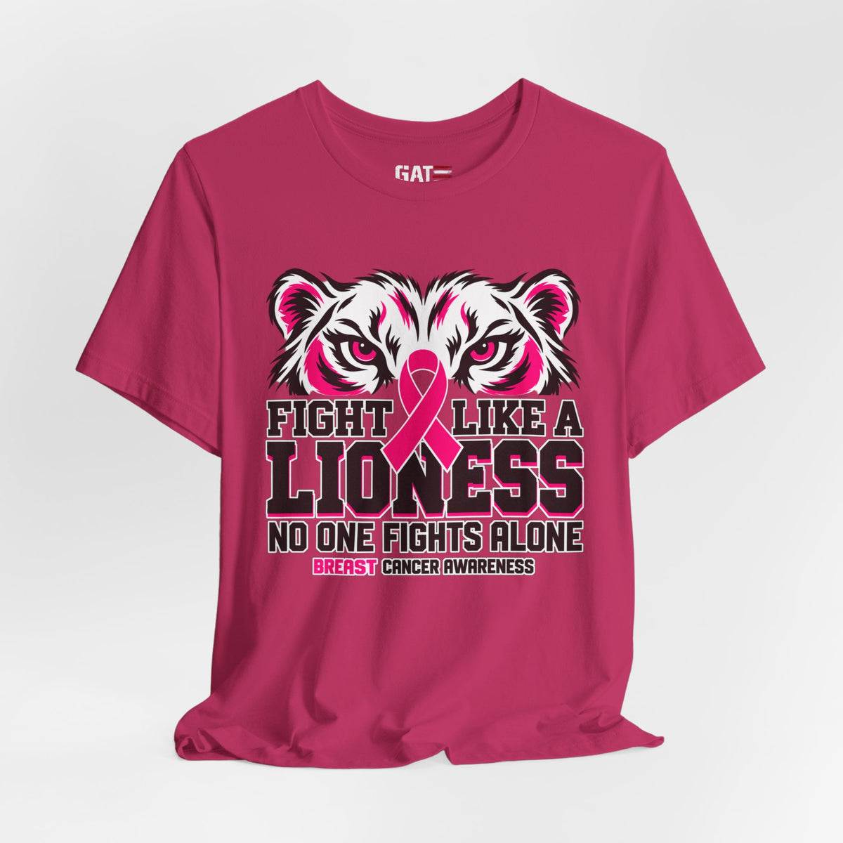 Fight Like a Lioness Breast Cancer Awareness T-Shirt