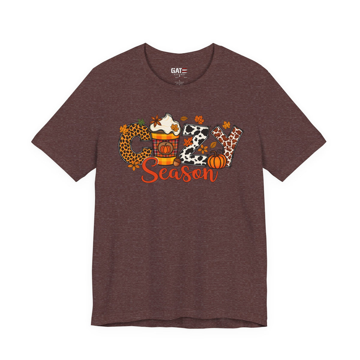Cozy Season Fall Winter Coffee Shirt - product mockup view 15