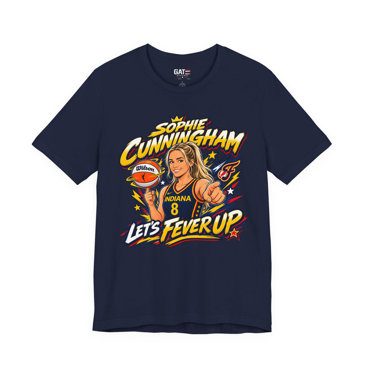 Sophie Cunningham #8 Fever Up Shirt | Indiana Fever Tee