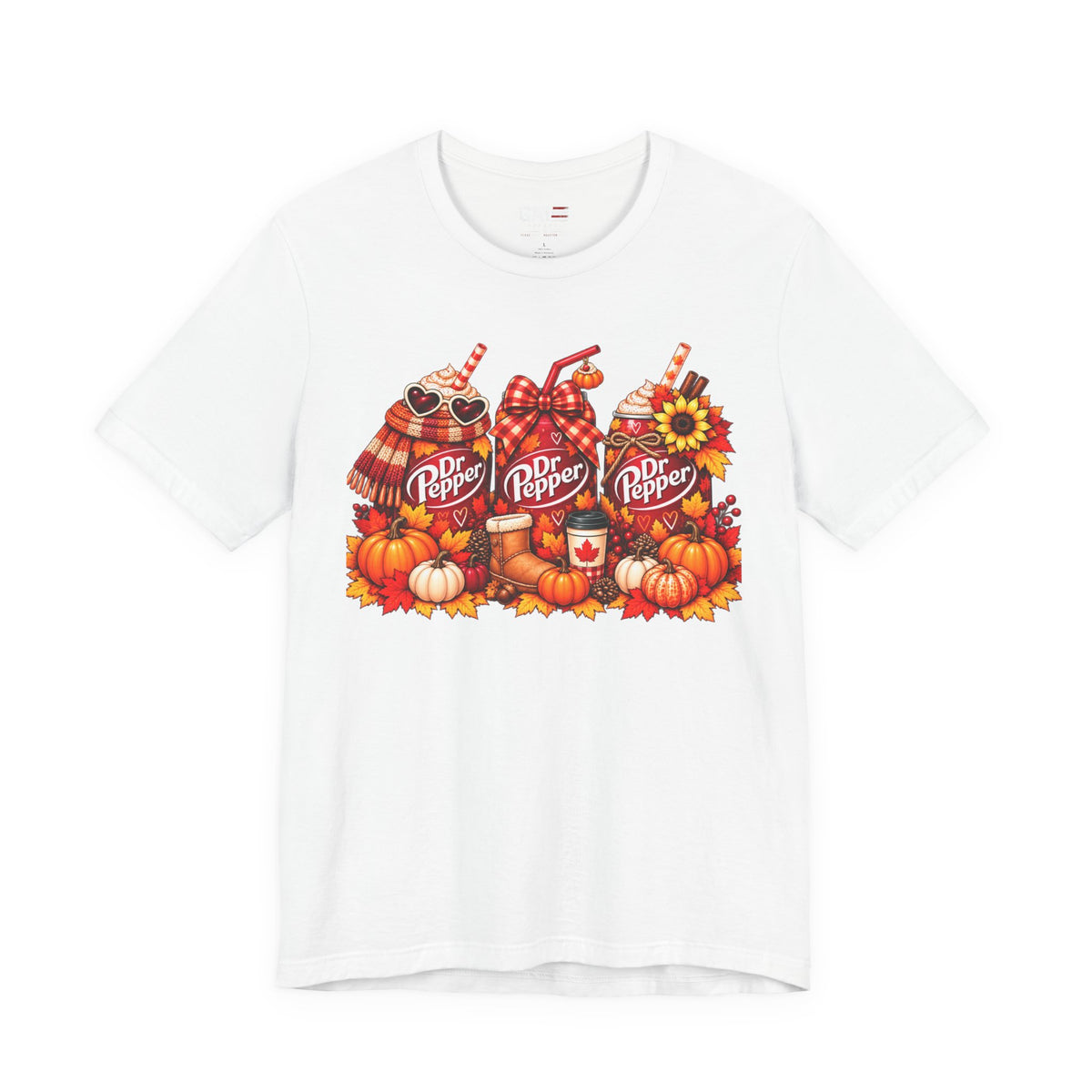 Dr Pepper Pumpkin Spice Tee — Autumn Fall Soda Graphic T-Shirt