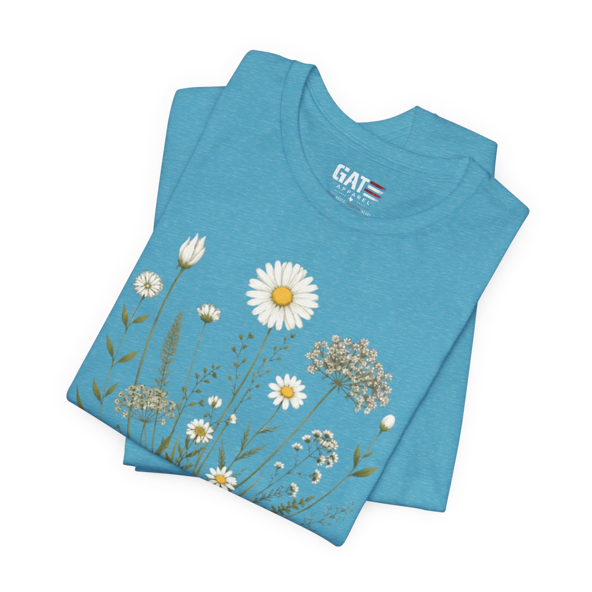 Floral 'Grow Positive Thoughts' T‑Shirt
