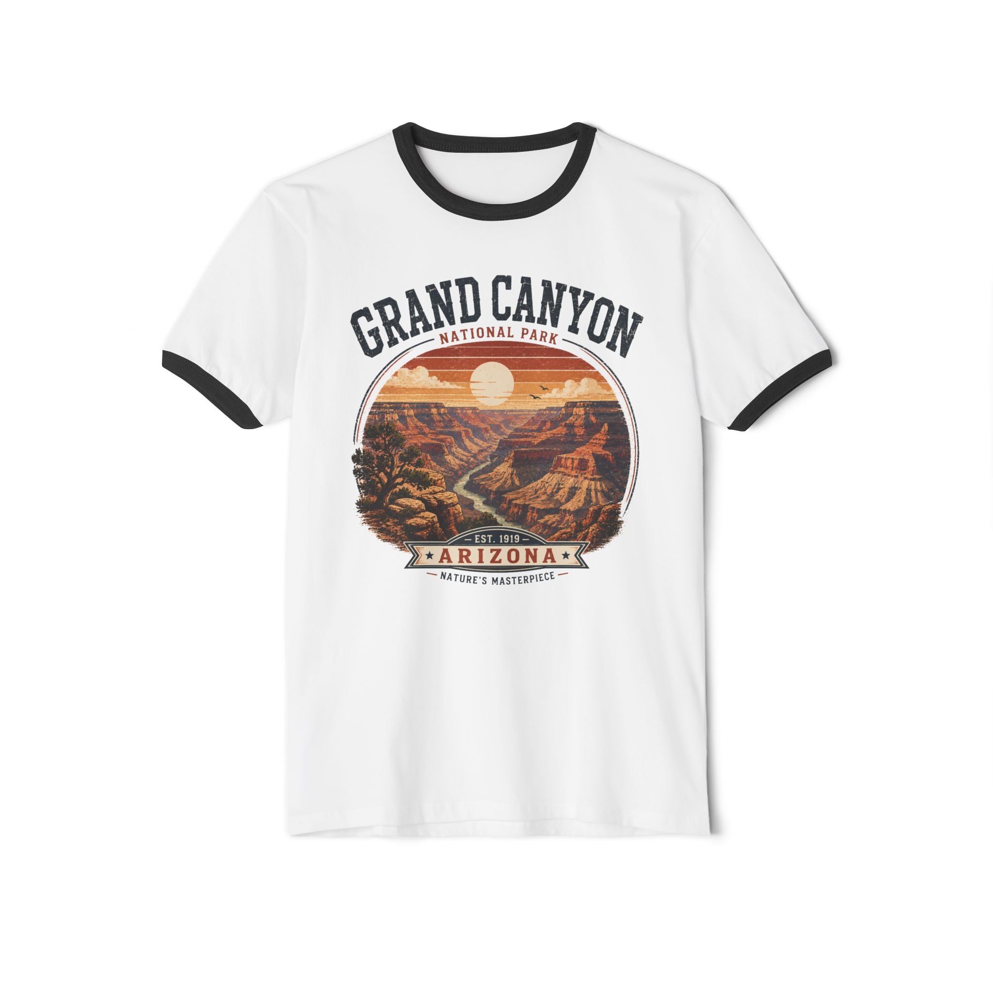 Grand Canyon Ringer T-Shirt — Vintage Arizona Park Tee