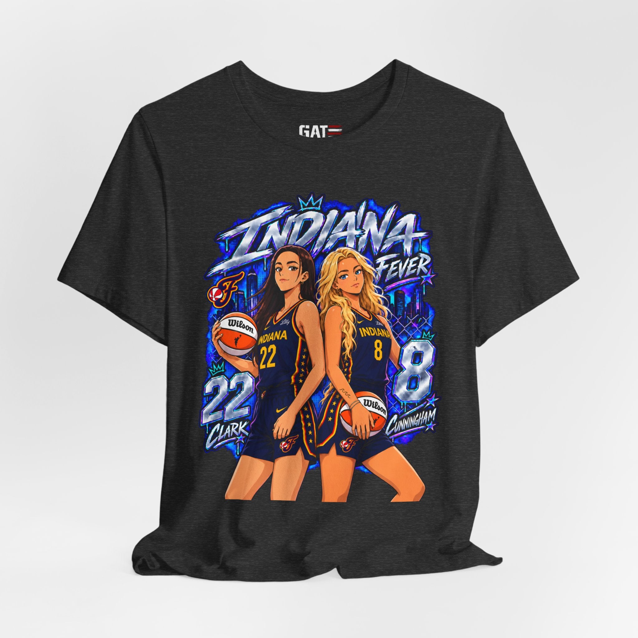 Caitlin Clark Sophie Cunningham Indiana Fever Anime Shirt WNBA Basketball Tee