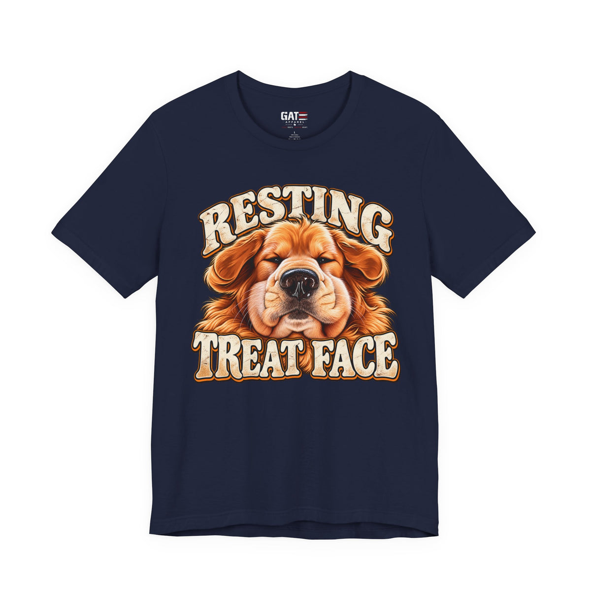 Resting Treat Face Dog T-Shirt — Funny Puppy Graphic Tee for Dog Lovers