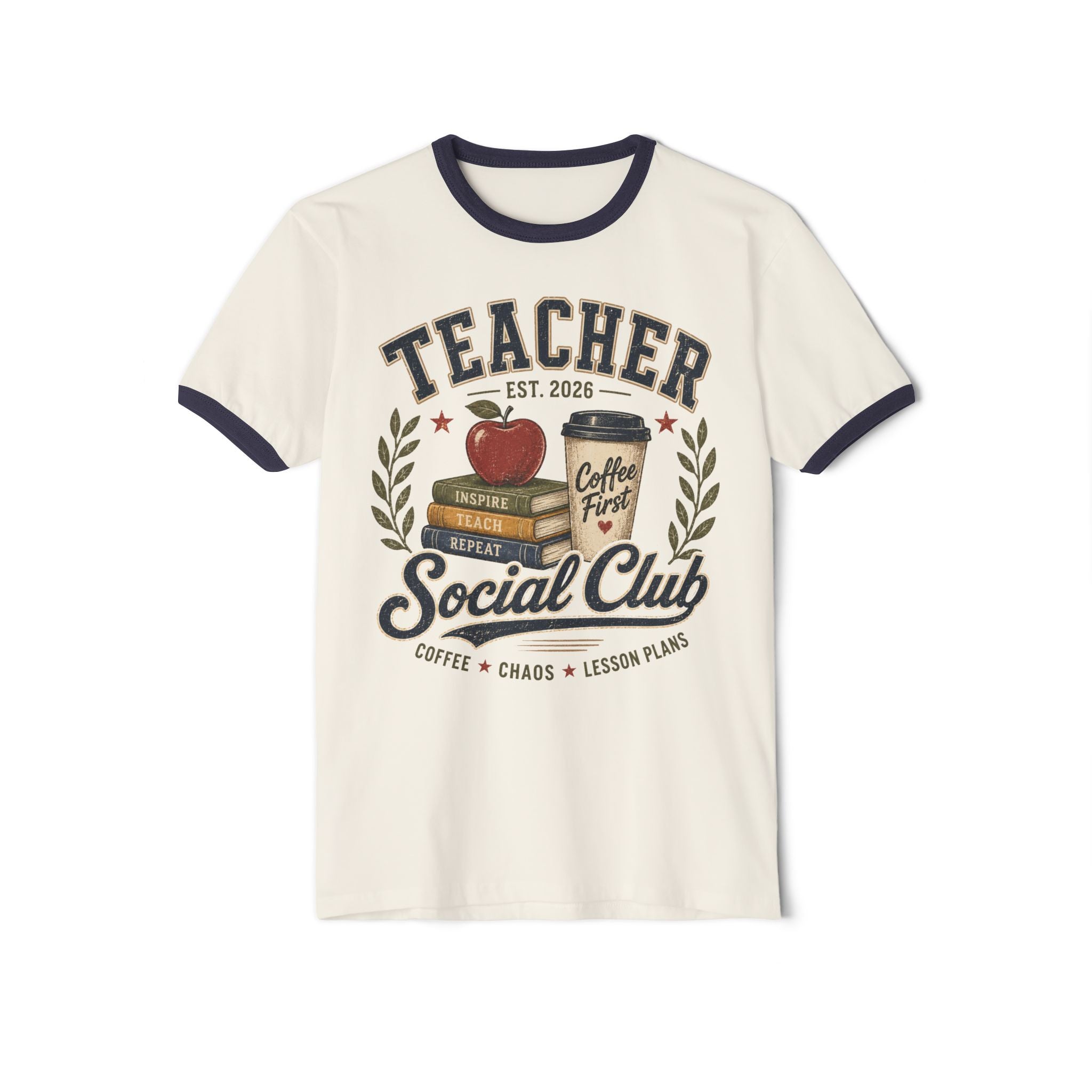Copy of Yellowstone National Park Ringer T-Shirt — Retro Geyser Graphic
