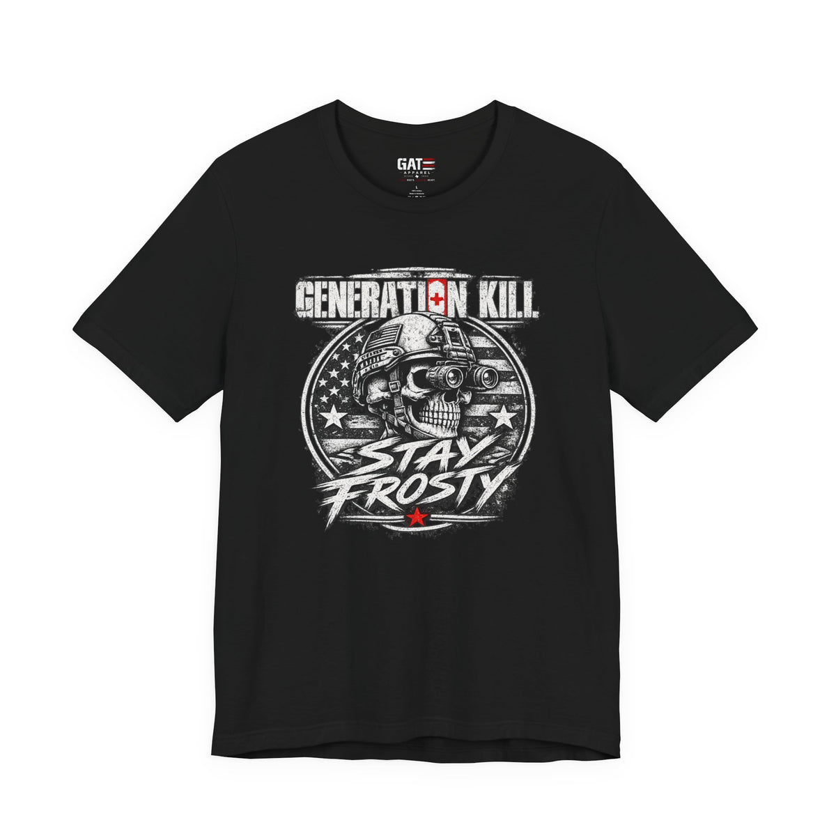 Stay Frosty Skull Shirt | Military Veteran Retro Tee