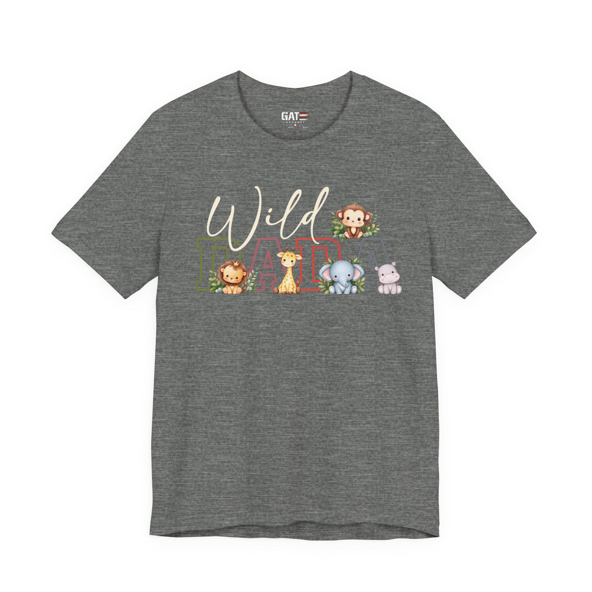Wild Dada Safari Animals Tee – Cute Jungle Baby Animal Graphic Shirt - product image 8
