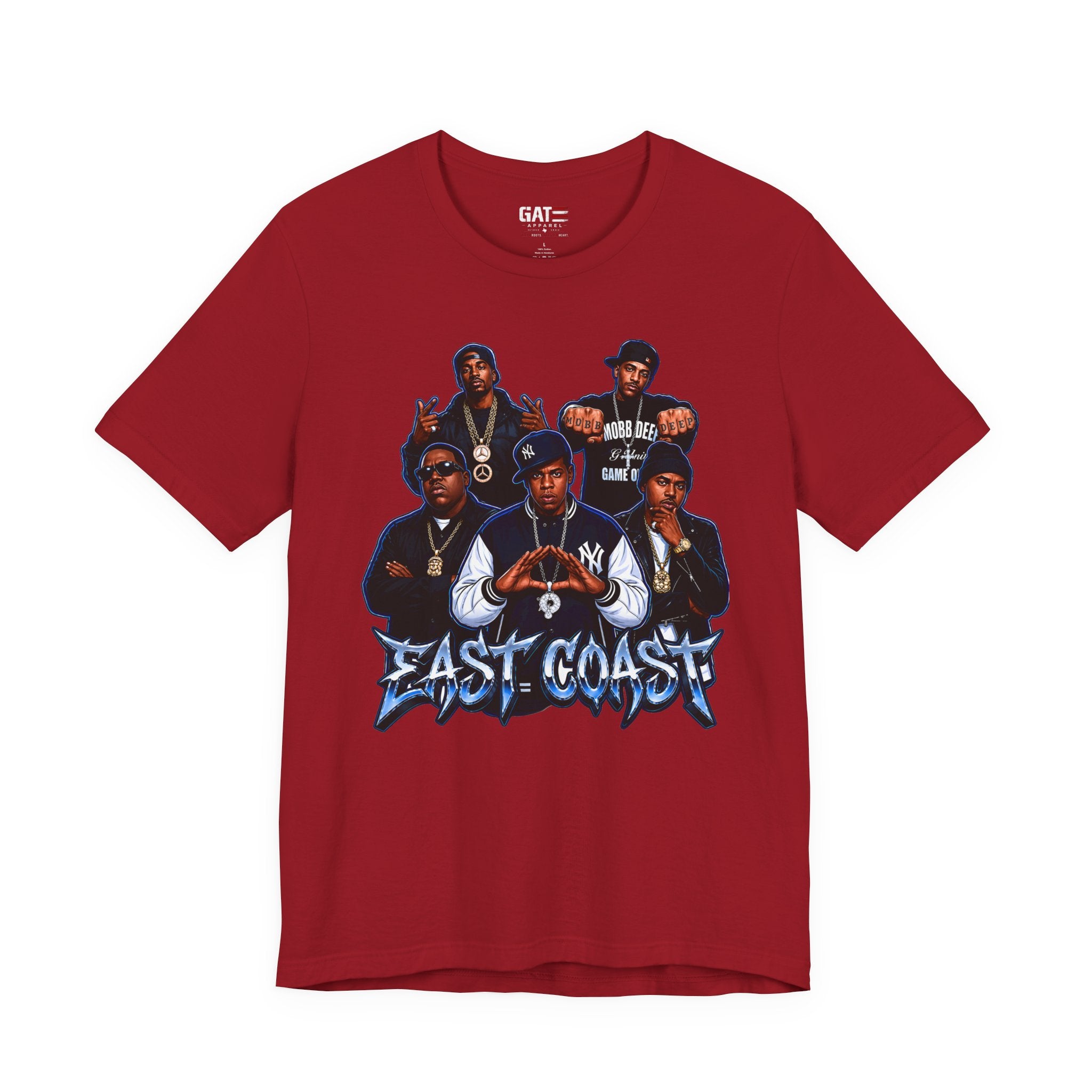 East Coast Hip Hop T-Shirt — 'East Coast' Vintage Rap Group Graphic Tee