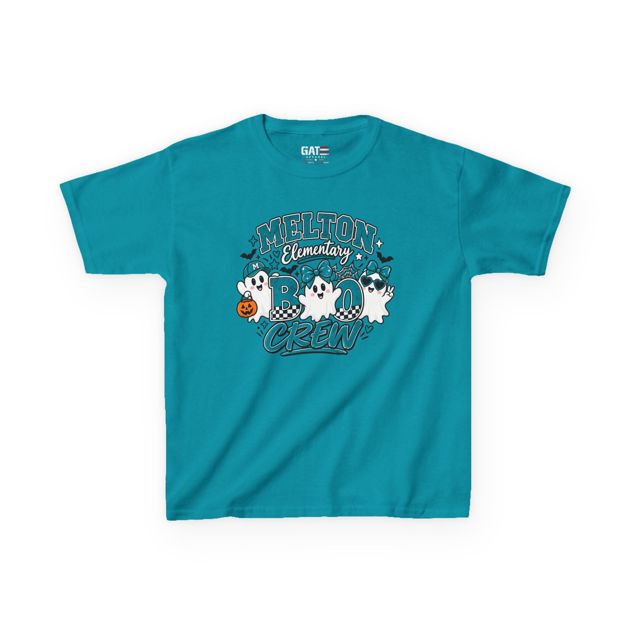 Melton Elementary Kids Boo Crew' Halloween T-Shirt