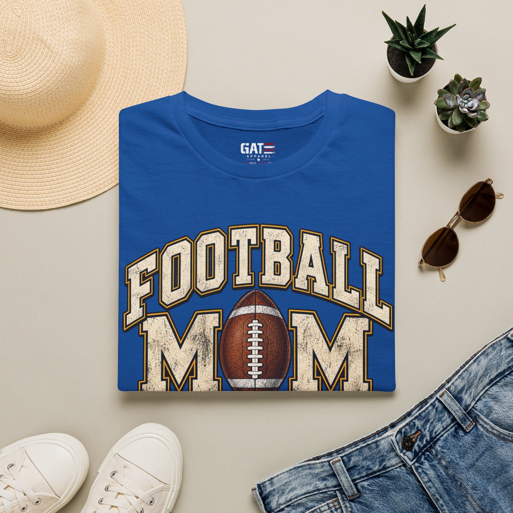 Football Mom Personalized Shirt Custom Player Name Number Game Day Tee