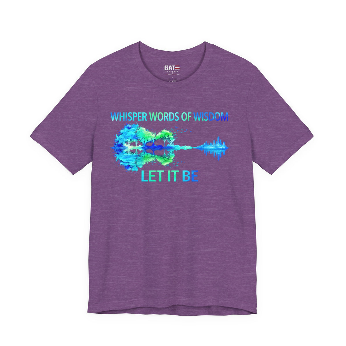 Let It Be Guitar Tee — 'Whisper Words of Wisdom' Music Lover T‑Shirt