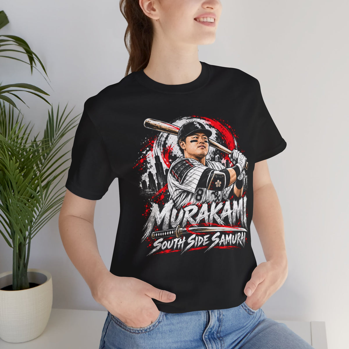 Murakami South Side Samurai Baseball Tee
