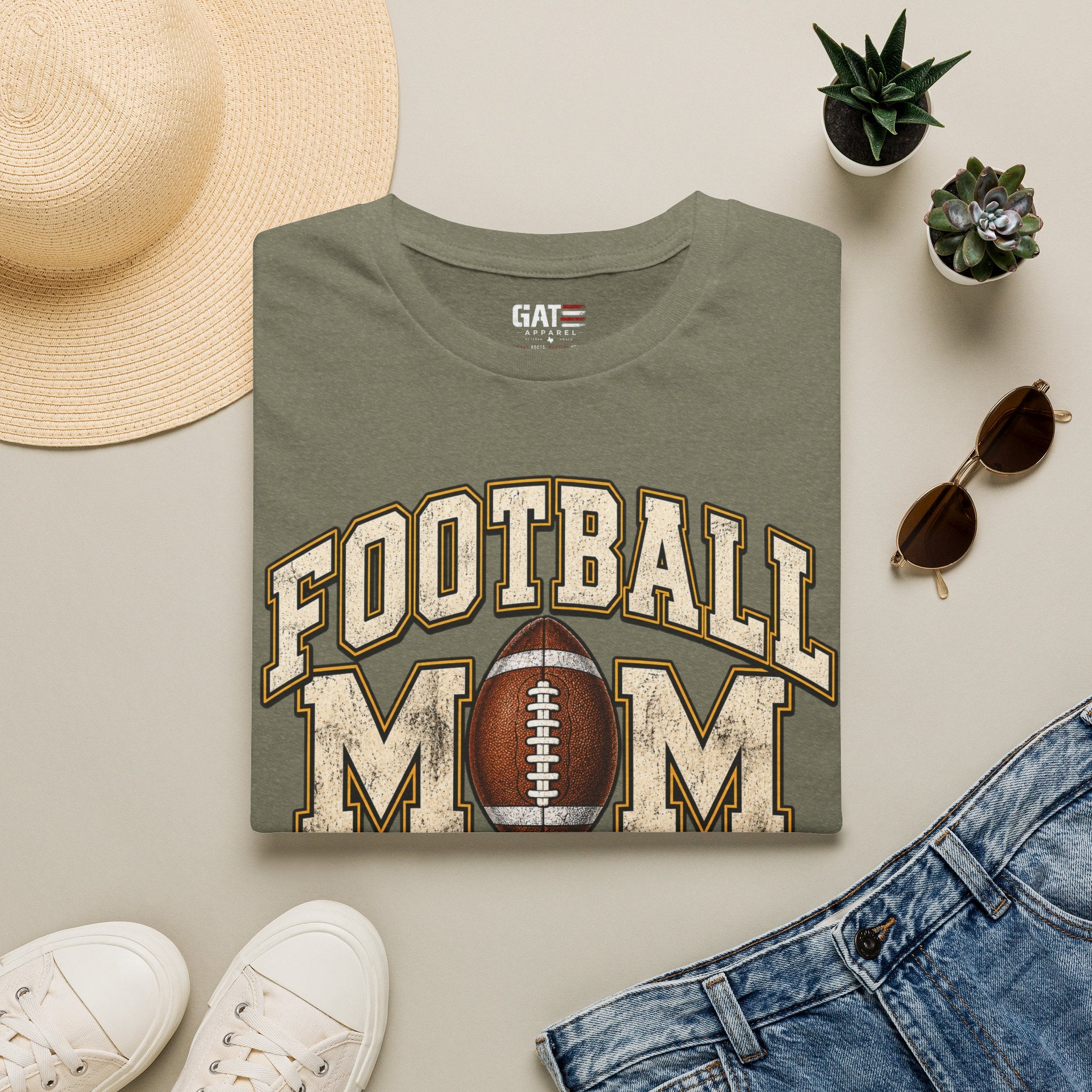 Football Mom Personalized Shirt Custom Player Name Number Game Day Tee