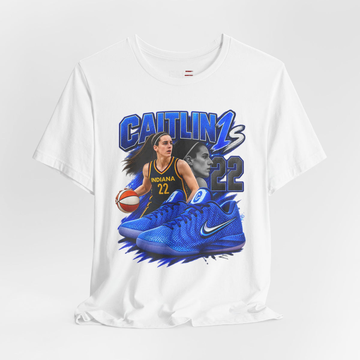 Caitlin Clark Caitlin 1s Blue Racer Sneaker Shirt