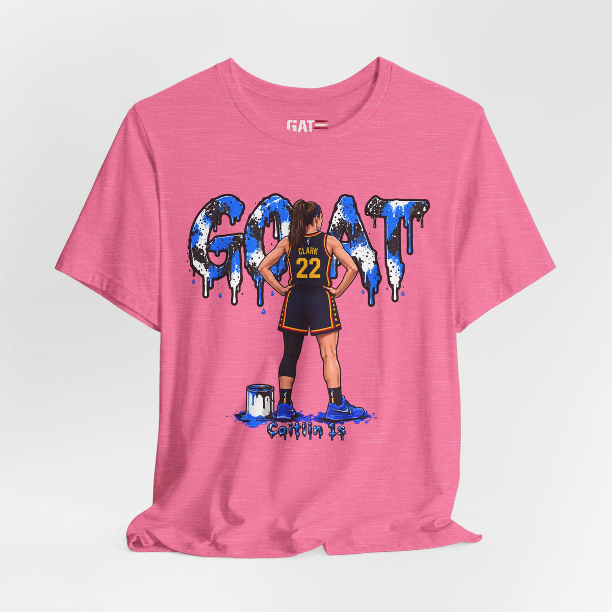 Caitlin Clark Caitlin 1s GOAT Blue Paint Sneaker Shirt
