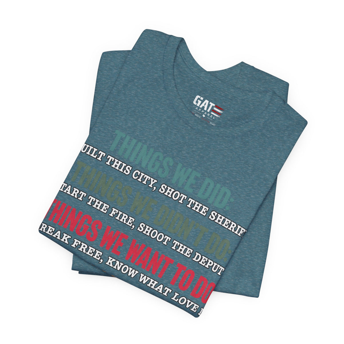 Things We Will Do Checklist T-Shirt — Funny Motivational List Tee