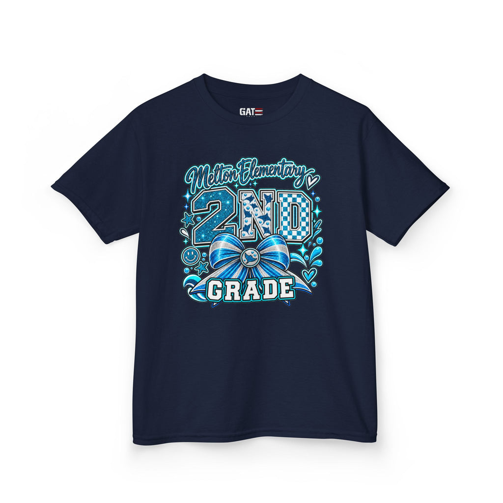Melton 2nd Grade Kids T‑Shirt — Ribbon Design