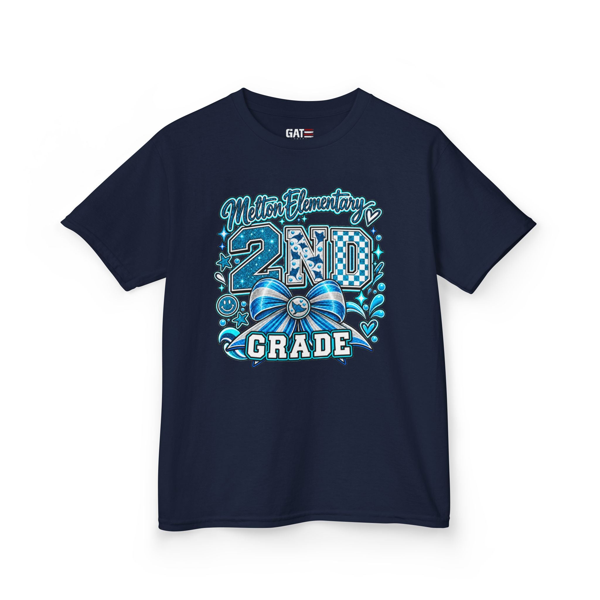 Melton 2nd Grade Kids T‑Shirt — Ribbon Design
