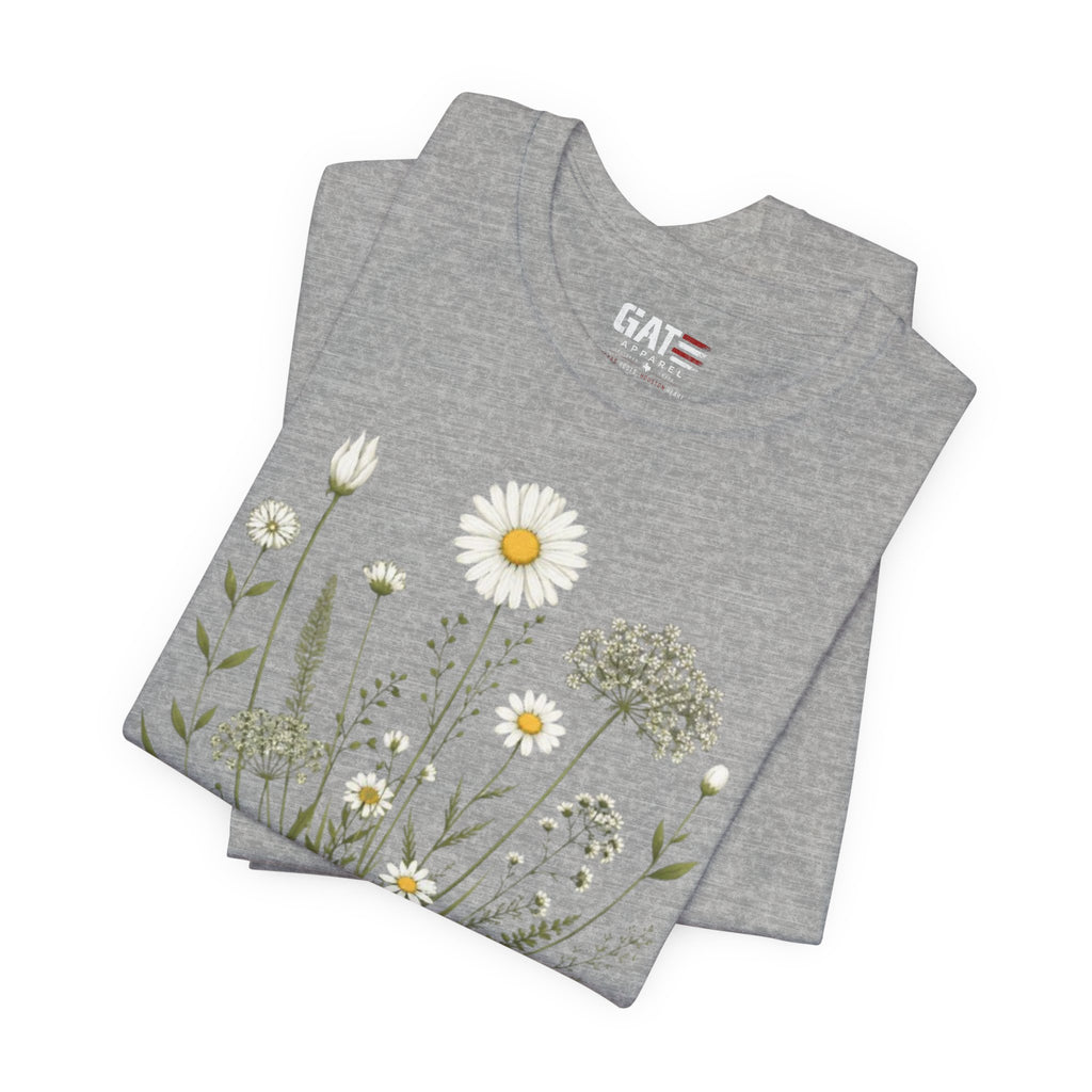 Floral 'Grow Positive Thoughts' T‑Shirt
