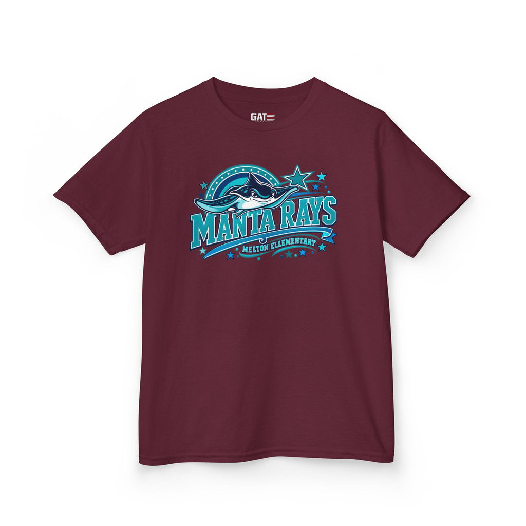 Melton Kids Tee — 'Manta Rays' Ocean Graphic Youth Tee