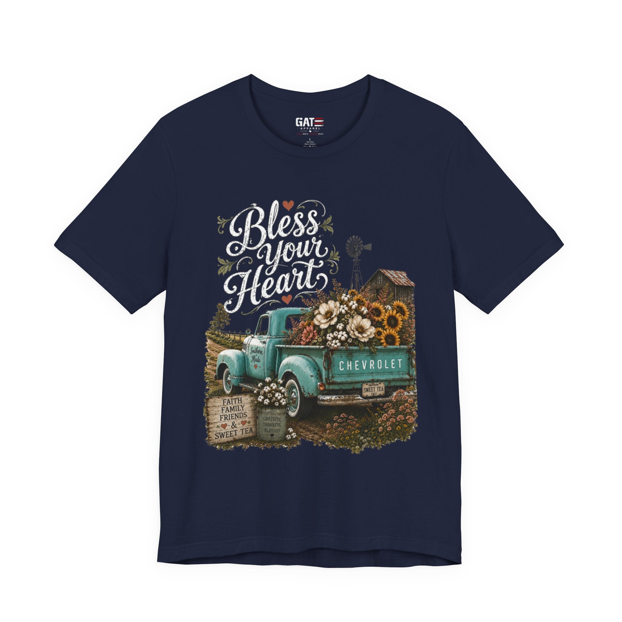 Funny Southern Shirt, Bless Your Heart Tee, Southern Humor Graphic Tee, Magnolia Floral Shirt, Country Girl Gift, Farmhouse Style Tee