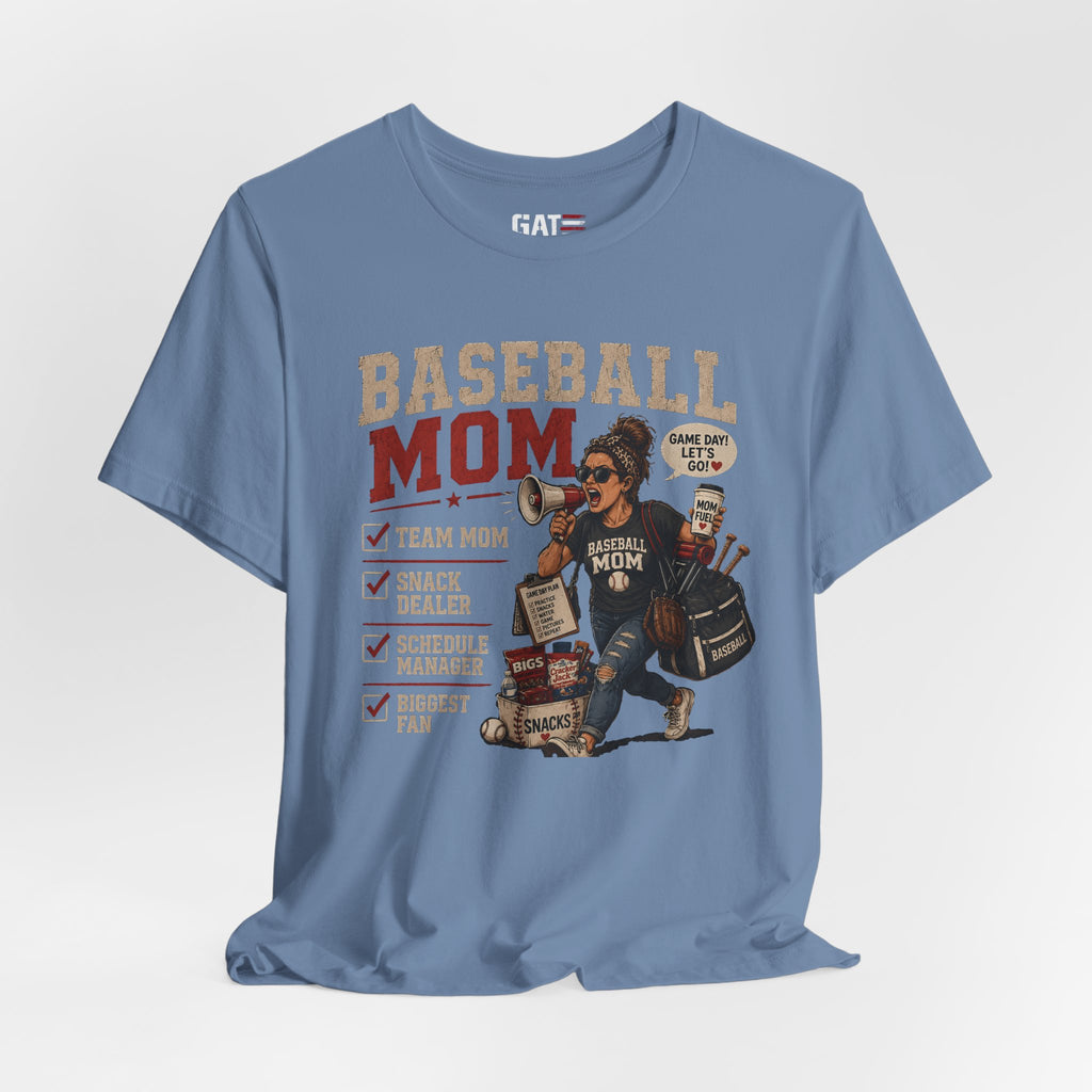 Baseball Mom Shirt, Baseball Mom Gift, Team Mom Shirt, Sports Mom Tee, Game Day Mom Shirt, Baseball Mama Shirt, Snack Dealer, Biggest Fan