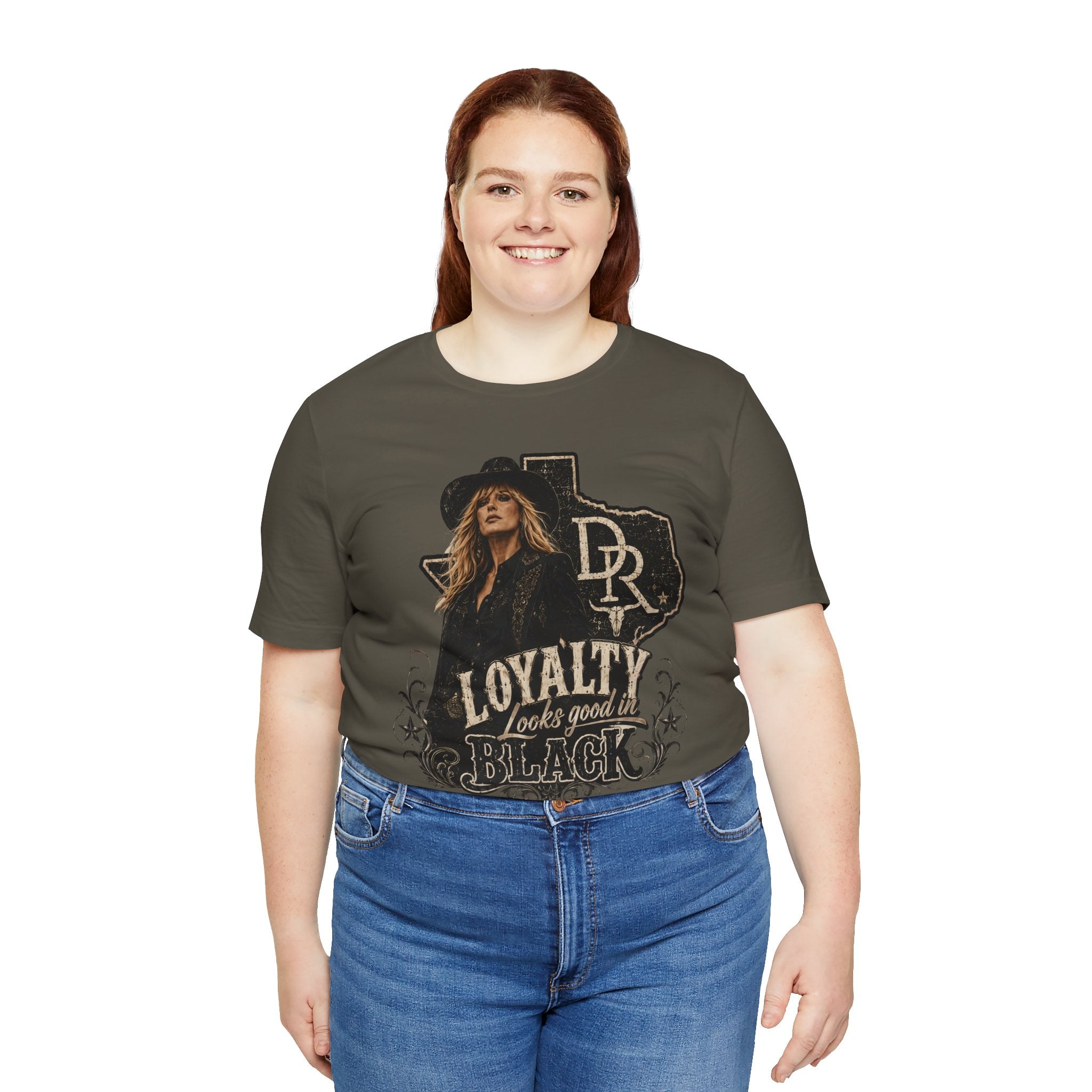 Beth Dutton|Loyalty Looks Good in Black Tee — Texas Country Music Graphic T-Shirt