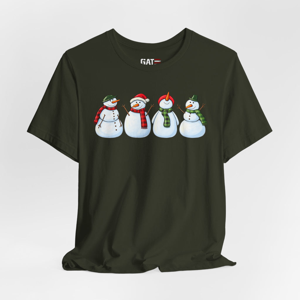 Snowman Winter Graphic T-Shirt - product mockup view 30