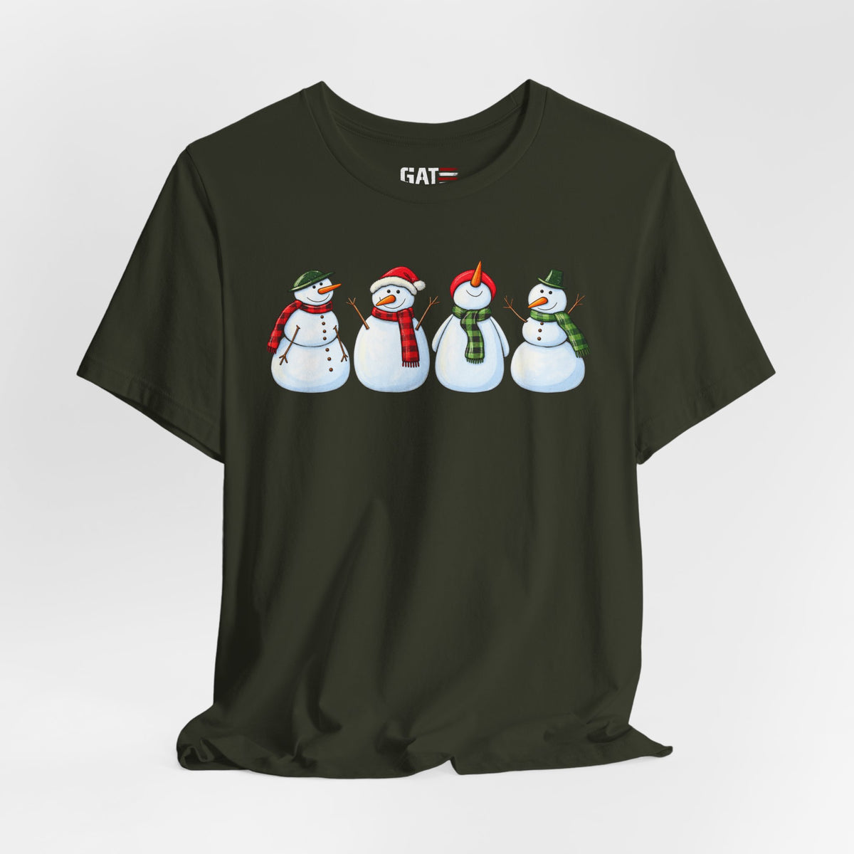 Snowman Winter Graphic T-Shirt - product mockup view 30