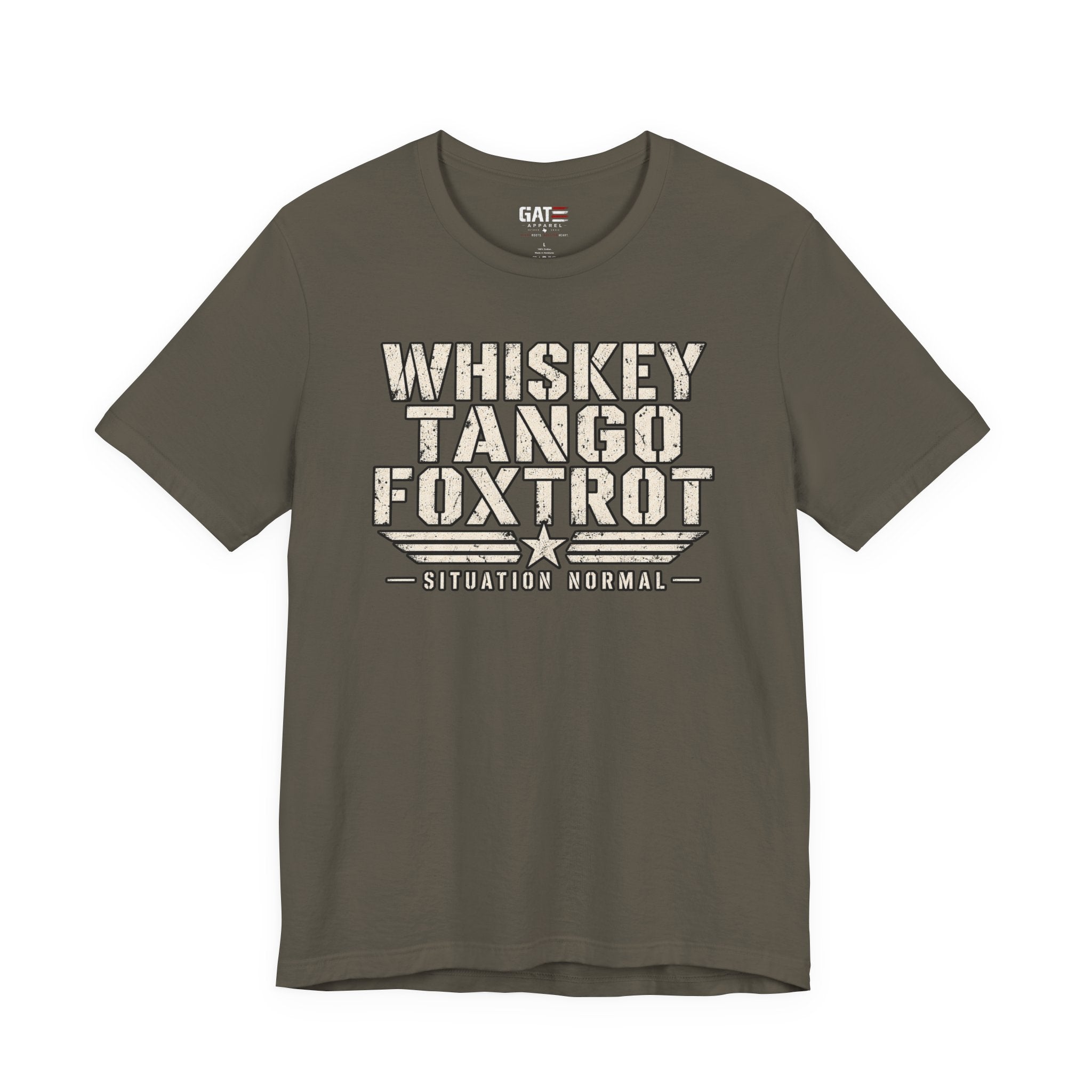 Whiskey Tango Foxtrot Tee — "Situation Normal" Military