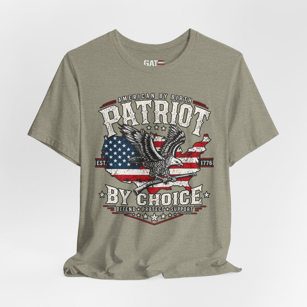 Patriot by Choice Shirt | American Flag Eagle Tee