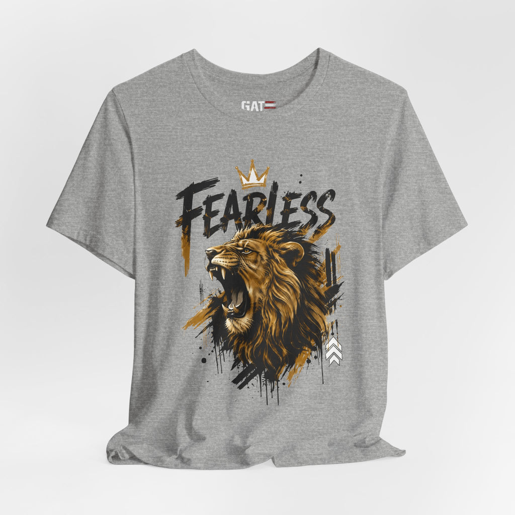 Fearless Lion Tee — Inspirational Graphic T-Shirt