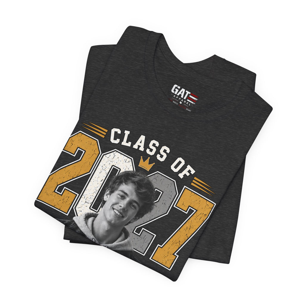 Personalized Senior 2027 Custom Photo Shirt | Graduation Tee