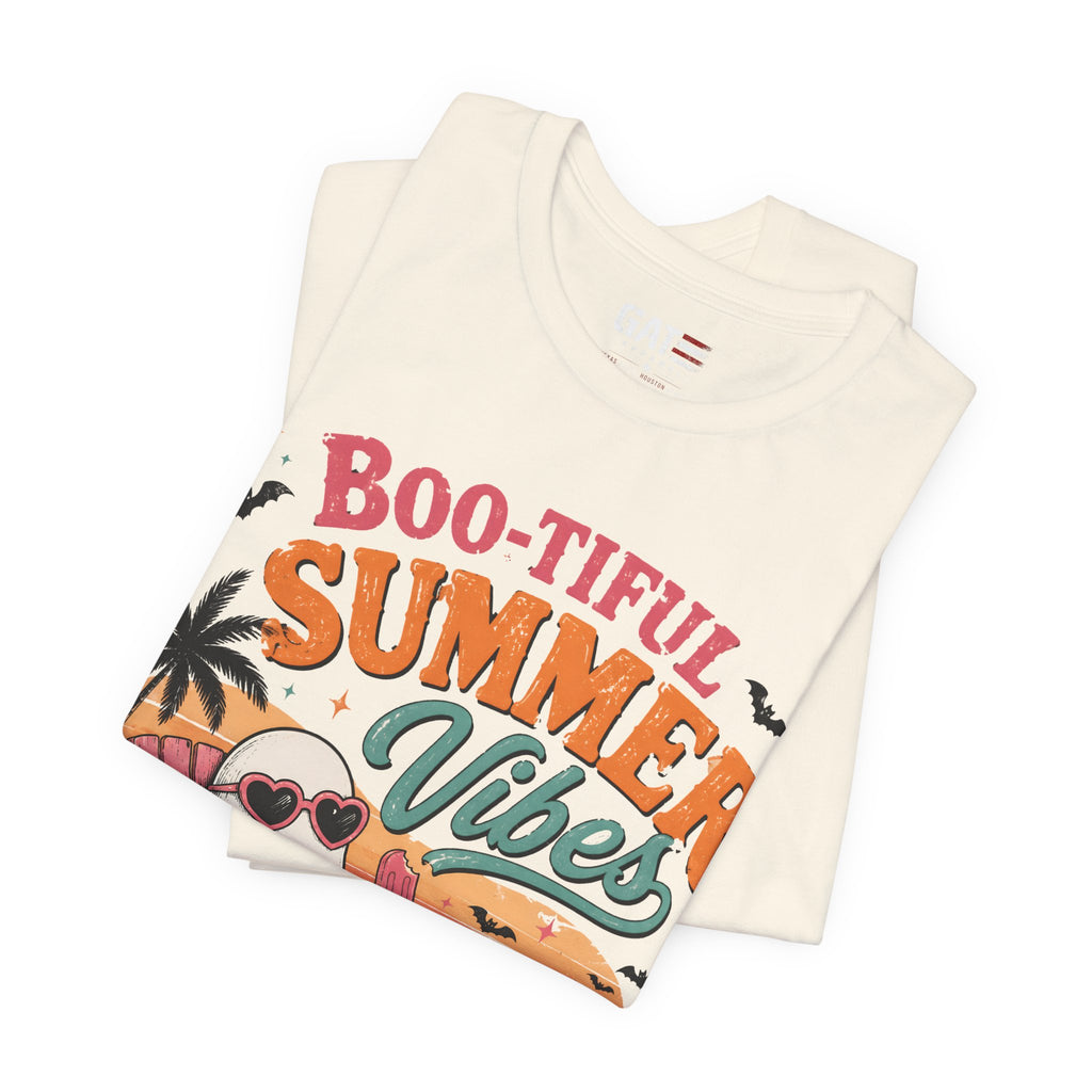 Summerween Shirt, Spooky Beach Shirt, Ghost Beach Tee, Halloween Beach Shirt, Coastal Halloween Tee, Tropical Ghost Shirt